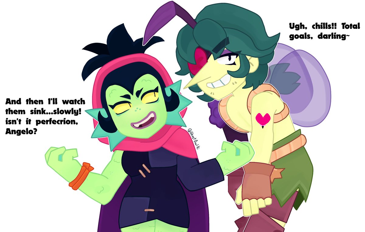 High five, bestie 
✨🐸🫸🫷🦟✨

#willowbrawlstars #brawlstarswillow
#angelobrawlstars #brawlstars #brawlstarsangelo  #brawlstarsart