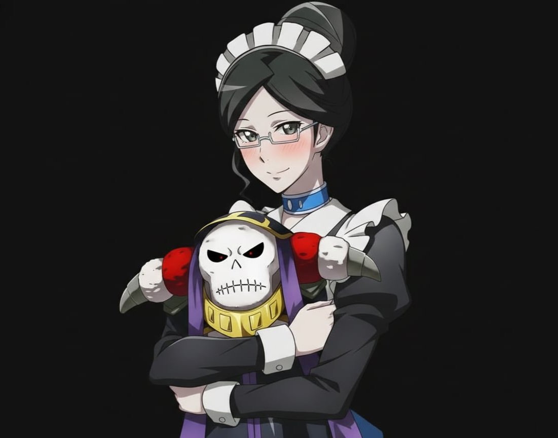 Yuri holding that Ainz plushie #overlord