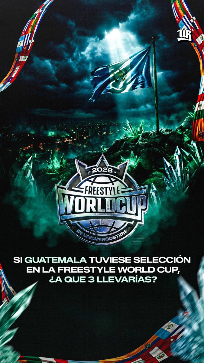 Si Guatemala tuviera que armar su selección para el Mundial 3vs3… 🇬🇹🌍

¿Quiénes deberían representarla?

📣 ¿Tienes un medio de comunicación o eres creador de contenido y quieres apoyar a tu país? Escríbenos a prensa@urbanroosters.com

#FreestyleWorldCup #MakeItReal