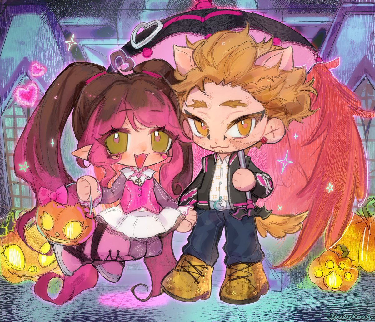 the chibi the couple