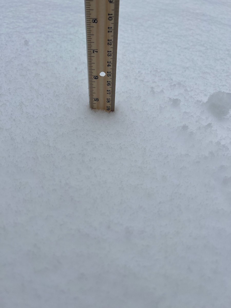 jacobhamilwx's tweet photo. Up to 4.5 inches and counting in Dawsonville and still coming down steady! What a storm!! #gawx @Ella__Dorsey @NWSAtlanta https://t.co/j6ngfzwbd2