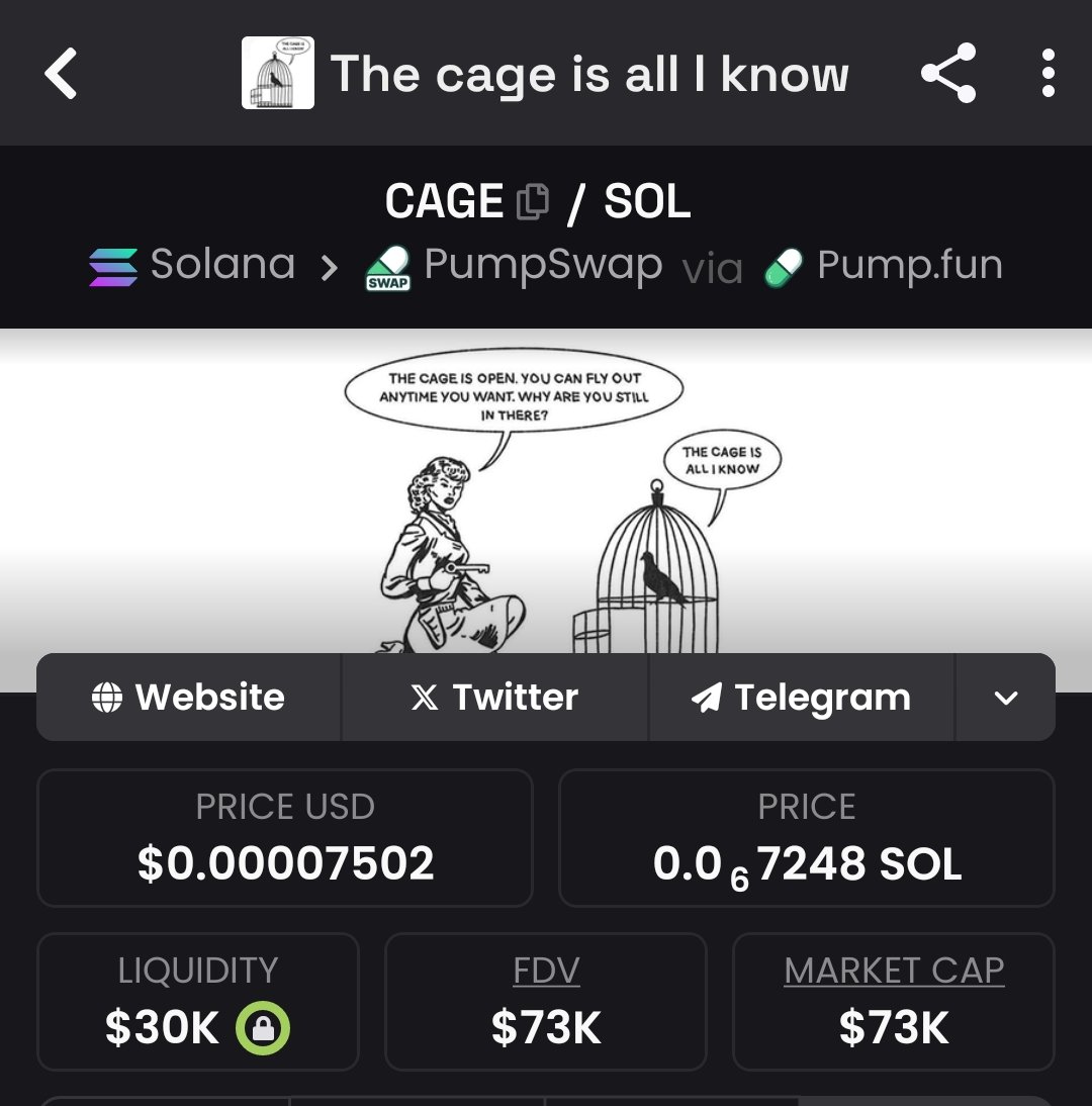 Gm CT 

can't leave the cage is all I know.