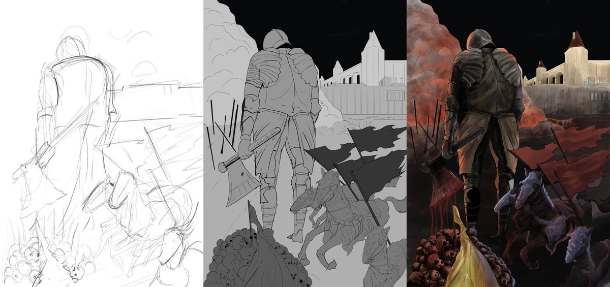 rohipgg's tweet photo. PROMISES 

Hi guys, how are you doing?
Here I share some drawing, step by step from very rough sketch to finish, and I did some experiments with workflow, which I still need some improvement with. 

Enjoy your weekend! https://t.co/msgQH4zJdJ