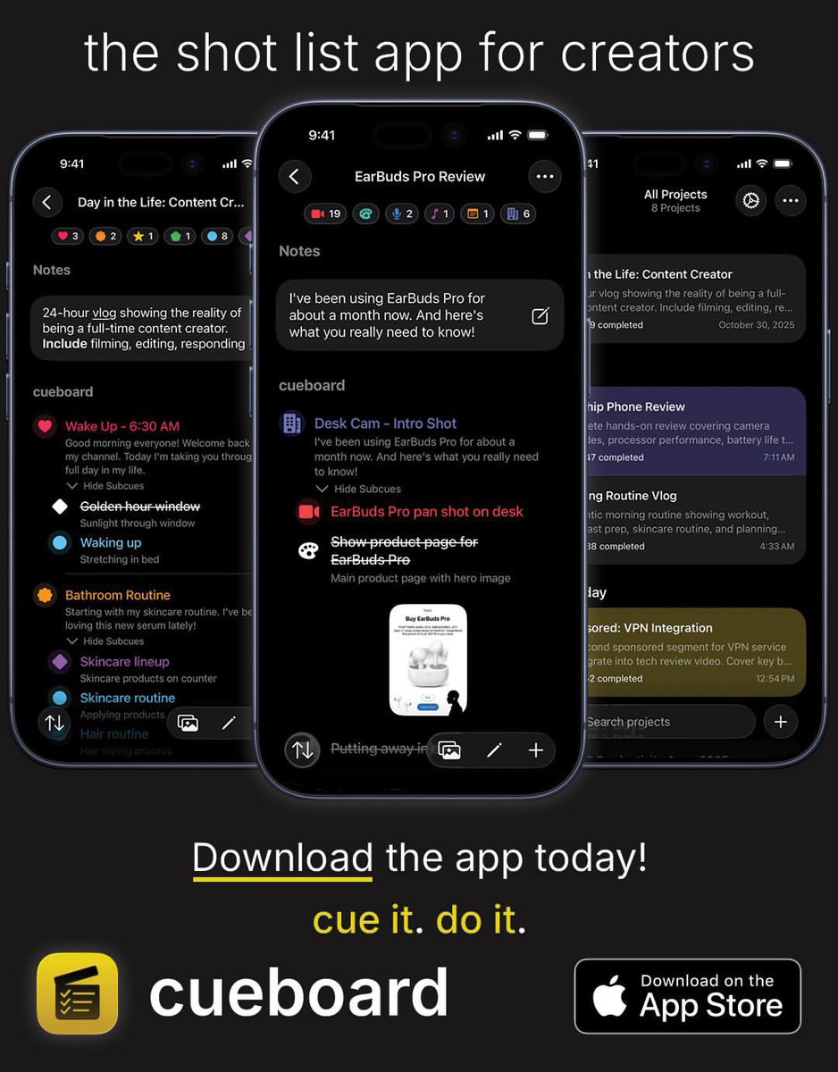 Cueboard tweet media