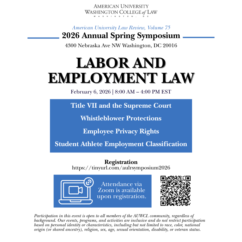 American University Law Review tweet media