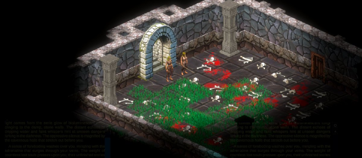 After 2 months of Blender, here is my new 3D model compared to the 2D sprite. Can you tell which is which?

#screenshotsaturday #turnbased #roguelike #scaledeep #indiegame #fantasy #rpg #isometric #steam #games #indiedev #gamedev #blender