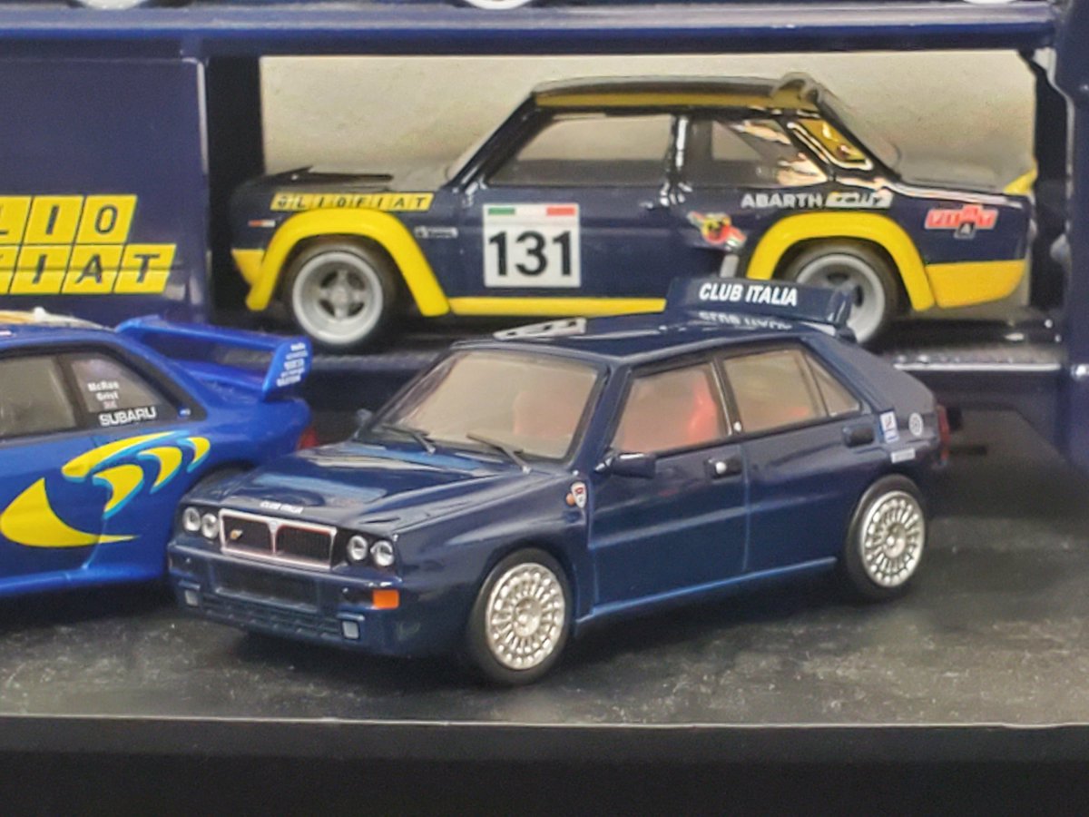 My collection of Lancia grows. 

This is the Club Italia edition, which I didn't know existed until recently. It featured a different engine management system, a manual boost control knob, and was sold only to members of the Club Italia.