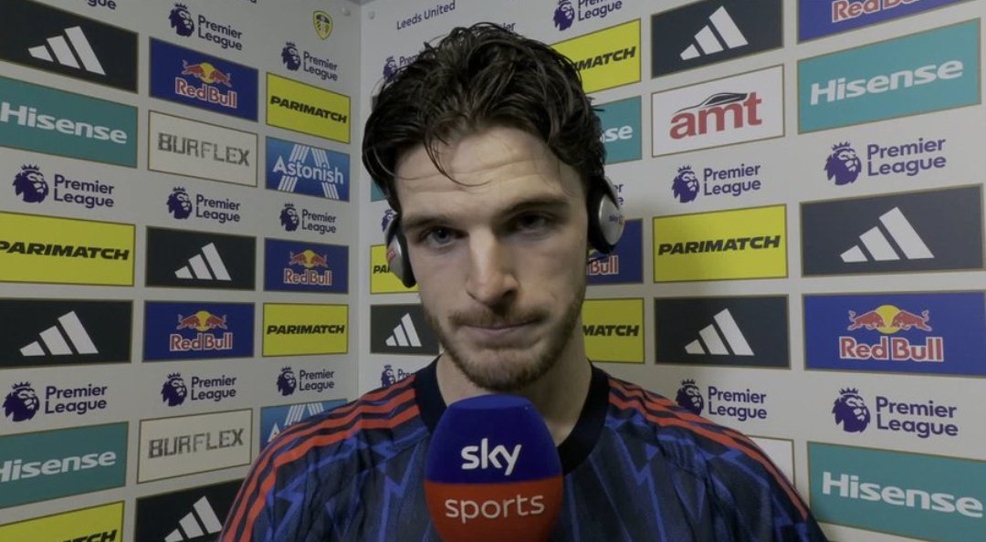 • هل أنت متأكد من أن عمرك 27 عامًا فقط؟ 

🗣 ديكلان رايس:" أشعر بأن عمري 47 عامًا."