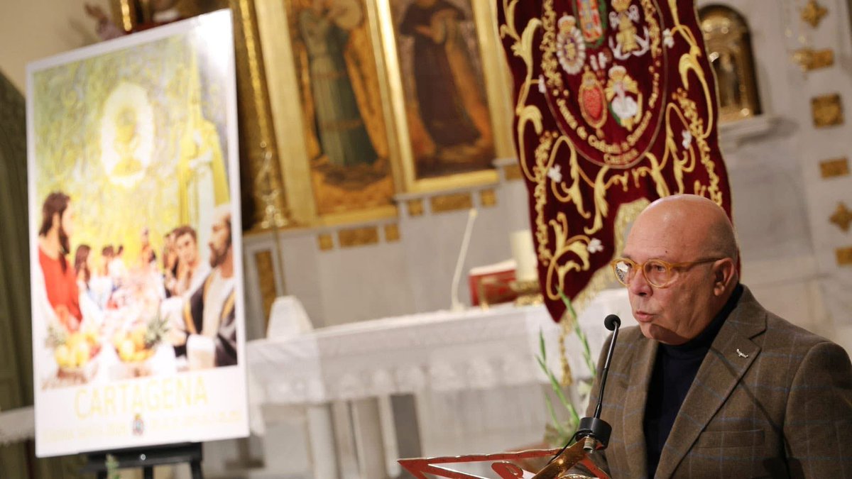 Calis_Oficial's tweet photo. 📸Cartagena presenta el cartel que anunciará la Semana Santa de 2026, una obra que habla de lo que somos y de la responsabilidad de conservar una tradición que forma parte de nuestra identidad colectiva. https://t.co/yhyjpvIFEN