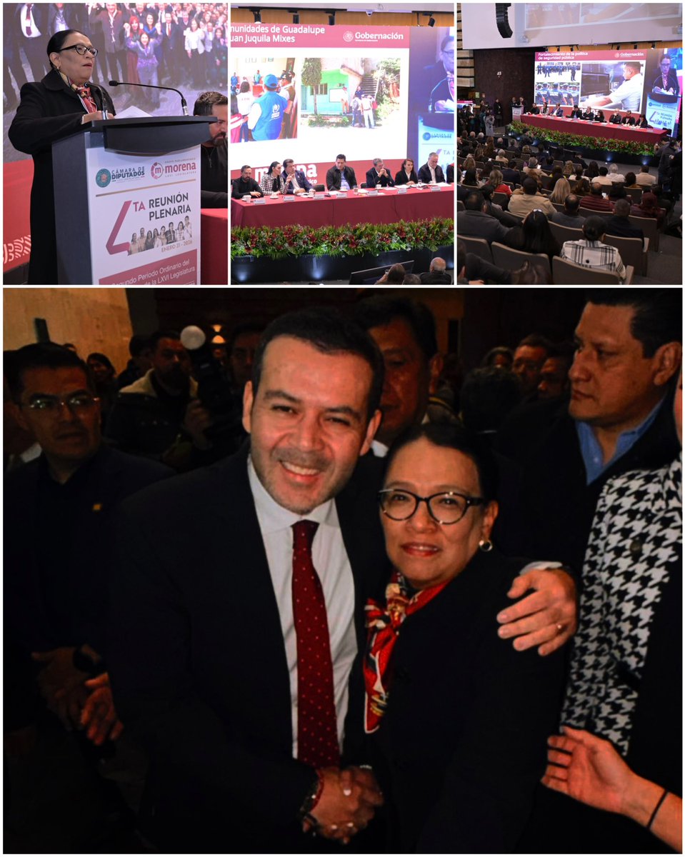 Saludos desde el Palacio Legislativo de San Lázaro. Nos encontramos en reunión plenaria del Grupo Parlamentario de #morena, preparando la agenda legislativa del próximo periodo ordinario en el Congreso de la Unión.

¡El trabajo todo lo vence!