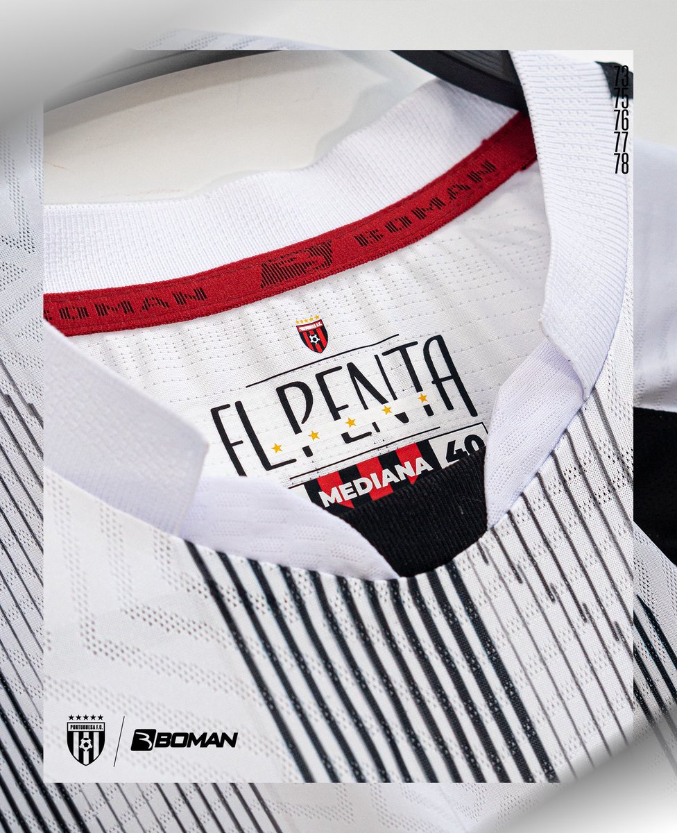 Hoy no vestimos solo una camiseta.
Vestimos historia, orgullo y el corazón del pueblo rojinegro.
La alterna que nos acompaña a dejarlo todo en la cancha. ❤️🖤
PORTUGUESA FC x BOMAN SPORT, presentan la camiseta alterna que continúa un legado.