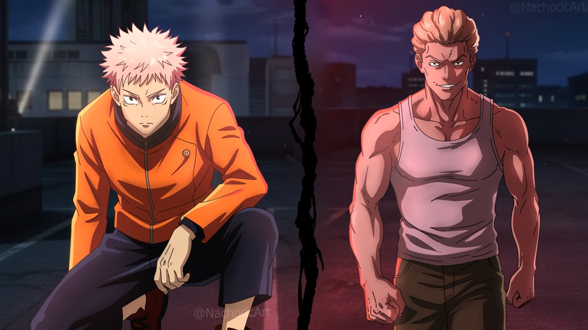 NachoDcArt's tweet photo. Hakari vs Itadori https://t.co/M0sI2EBlks