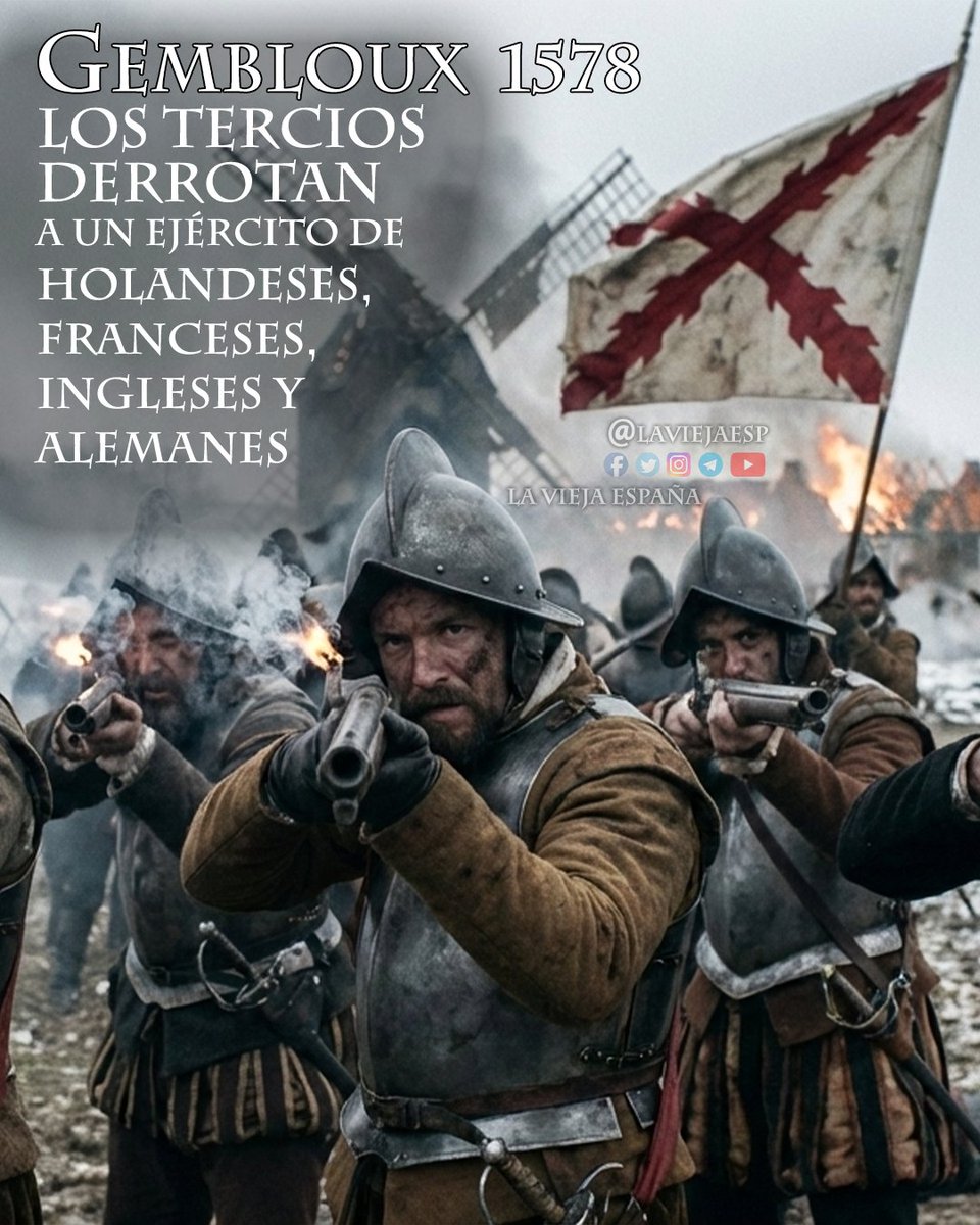 GEMBLOUX 1578
La Batalla de Gembloux fue el último gran triunfo de Don Juan de Austria y la carta de presentación de Alejandro Farnesio. En apenas una hora de combate real, un pequeño destacamento español destruyó al ejército 
laviejaespaña.es/gembloux-1578