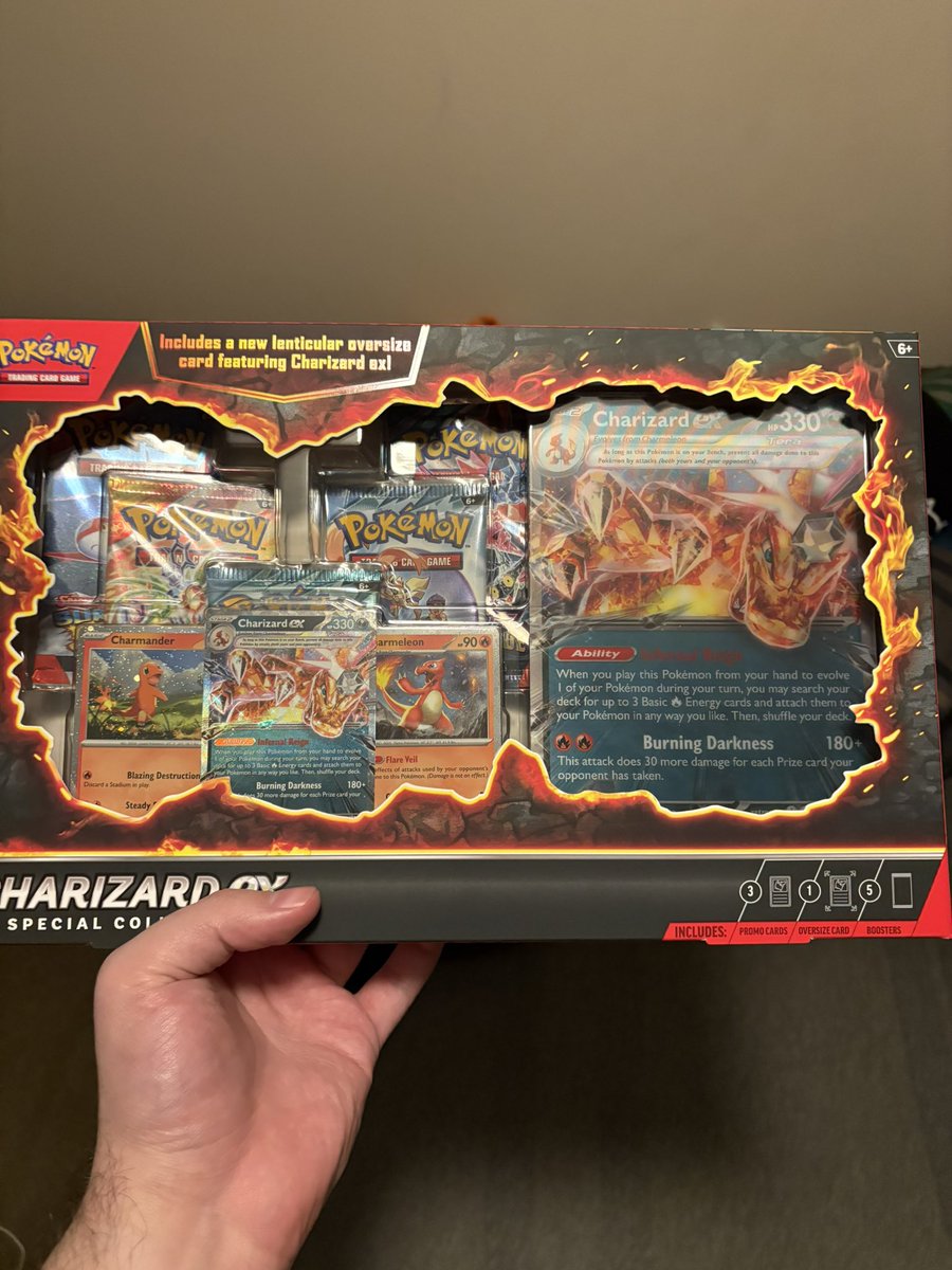 FIRST TIME DOING SOMETHING WITH ME SO BEAR WITH ME! BUT I AM DOING A GIVEAWAY OF ONE CHARIZARD EX SPECIAL COLLECTION BOX
TO ENTER
1. LIKE AND RT
2. FOLLOW <a href="/actuallyrezy/">Rezy</a> (me)
3 (optional) FOLLOW THE TWITCH OR YOUTUBE WHERE THE WINNING PICK WILL BE STREAMED
ENDS 2/5 AT 8 PM!