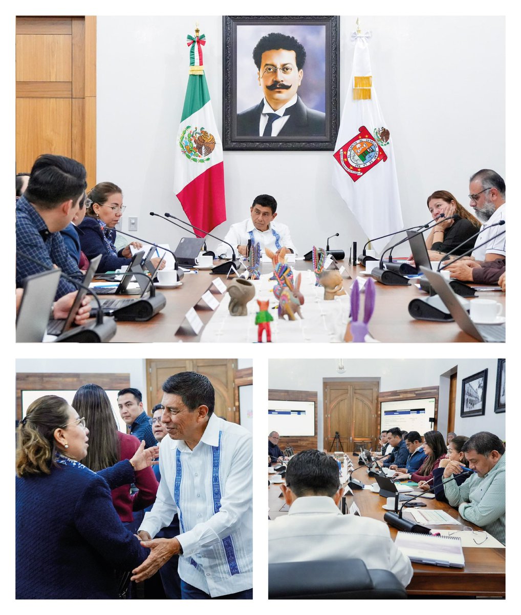 salomonj's tweet photo. Iniciamos las reuniones de este día con los equipos del Instituto de @PLANEACIONOax_, la @SEFINGobOax y la Secretaría de @HonestidadOax, para dar seguimiento a los acuerdos realizados durante nuestras giras de territorio.

En estrecha coordinación, seguimos avanzando para atender las principales necesidades de nuestros pueblos.
