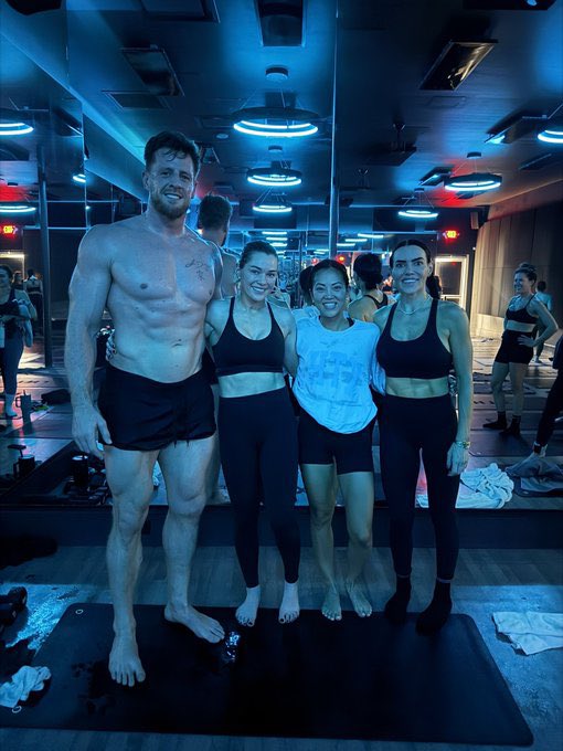 Among the many things JJ Watt &amp; I have in common... we both did hot mat pilates for the first time this weekend.