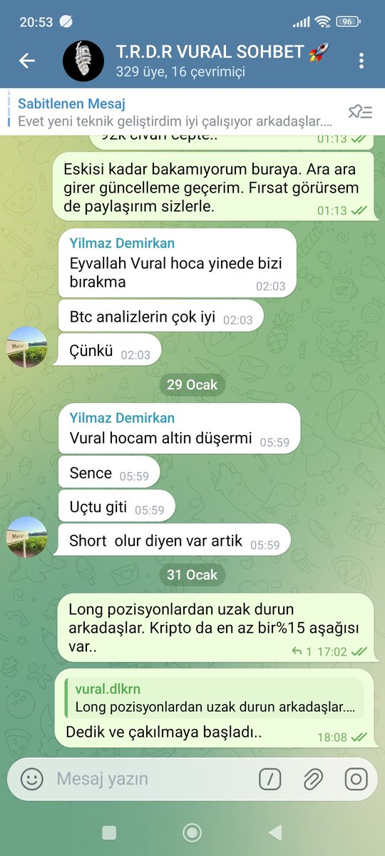 Kriptoya çok bakamıyorum en azından eskisi kadar ama bazı şeyleri görüp kanala uyarıyı çekiyoruz.. #btc #Bitcoin #bist100 #ALTIN #gümüş #eth #sol #avax #River