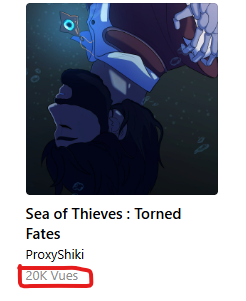 Petit update du samedi soir...

Notre webtoon "Torned Fates", une histoire standalone de l'univers de <a href="/SeaOfThieves/">Sea of Thieves</a> vient de dépasser les 20.000 vues. C'est juste... Inespéré.

Il y a eu un gigantesque coup de tremplin dont on ignore la cause, depuis environ 48h. On soupçonne