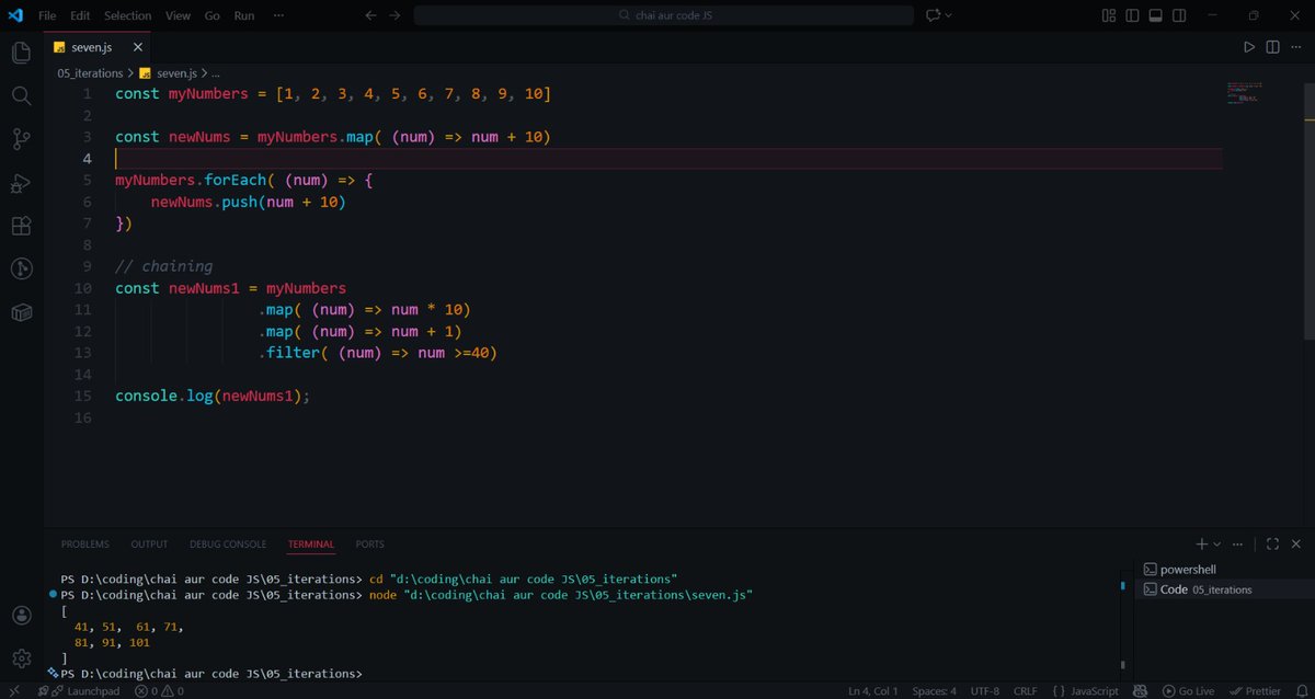 yashmp2004's tweet photo. Day 11 of my Web Dev Internship π»
π¦ Practiced JavaScript array methods
β map()
β filter()
β reduce()
At first they felt confusingβ¦
Now theyβre starting to click π§ β‘
Writing code that reads better feels great π
#BuildInPublic #JavaScript #WebDevIntern https://t.co/mr0MDcjDKj