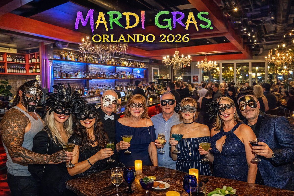 ChefEddieN's tweet photo. 🎭 Mardi Gras Orlando 2026 is coming! 💜💚💛
Food • cocktails • music • masquerade vibes — all for a great cause.
🎟️https://t.co/bYjYUYZtLg
#MardiGrasOrlando #OrlandoEvents #RAPCF #EatLocalCF https://t.co/CsRAskLLX5