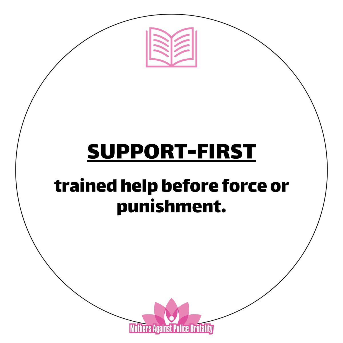 “Support-first” means trained help before escalation: counselors, crisis teams, restorative practices, and family support. It’s prevention. Police contact should be the last resort with kids.