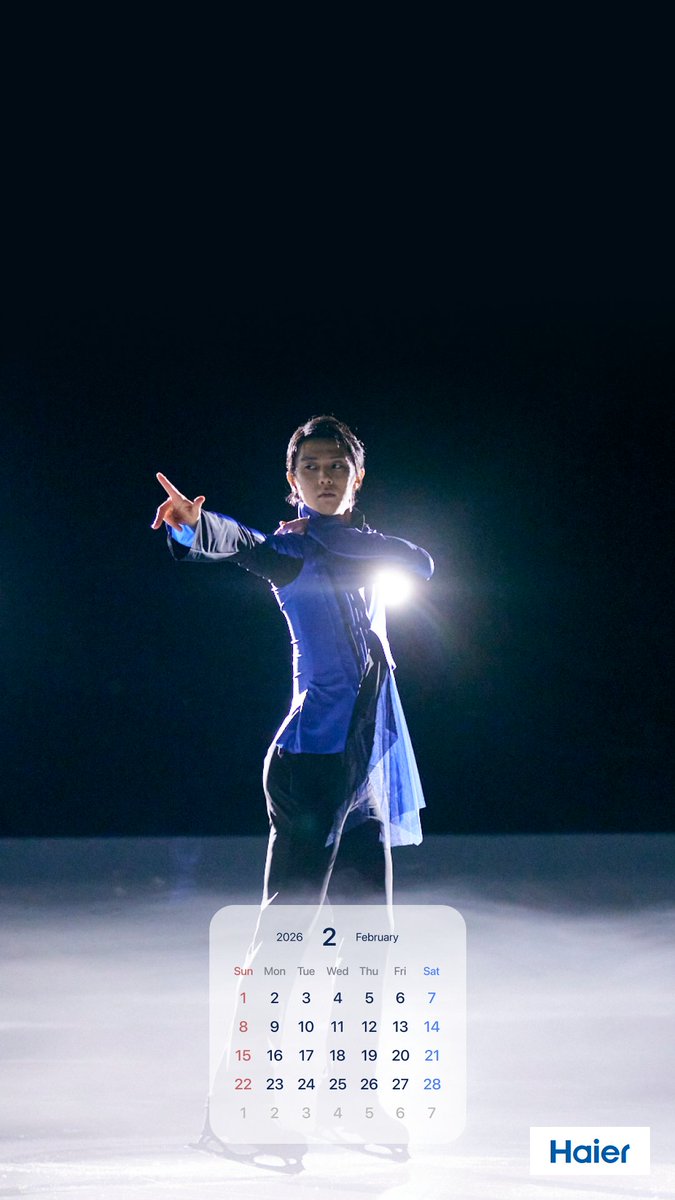 ＼❄️2月カレンダー❄️／

今月の『#羽生結弦 さんオフショット壁紙カレンダー』はこちら✨️

待ち受けに設定した方はコメントで教えてくださいね⛸️

#Haier
#Haier_YUZU