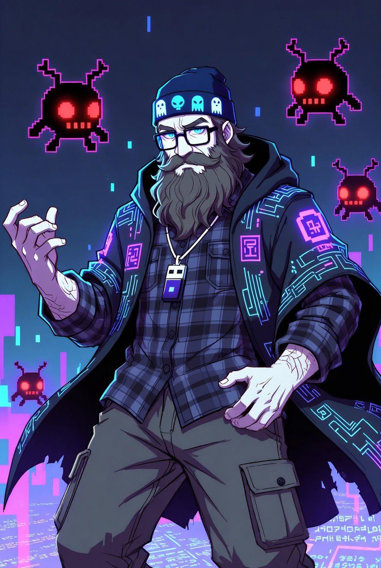 I asked Grok to create a description of my profile, then create an image based off the context it created.
I like it lol