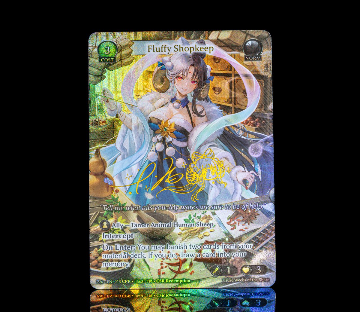 Woh!
It's Miao moonlighting as Fluffy Shopkeep

#GrandArchive