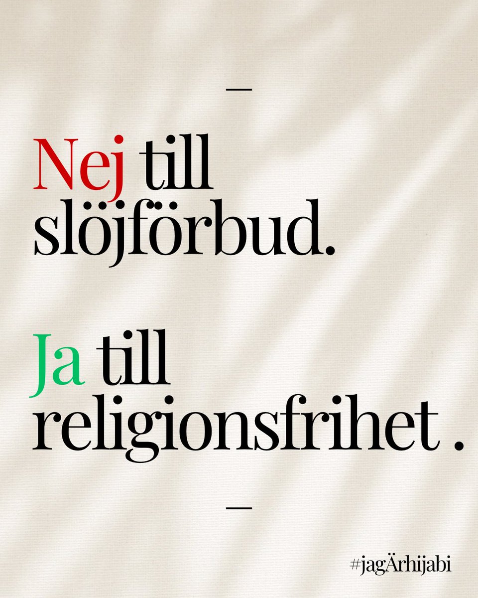 JagArHijabi's tweet photo. Vi säger nej till slöjförbud! #jagarhijabi #islam #ahmadiyya https://t.co/UzRQo8UqkV