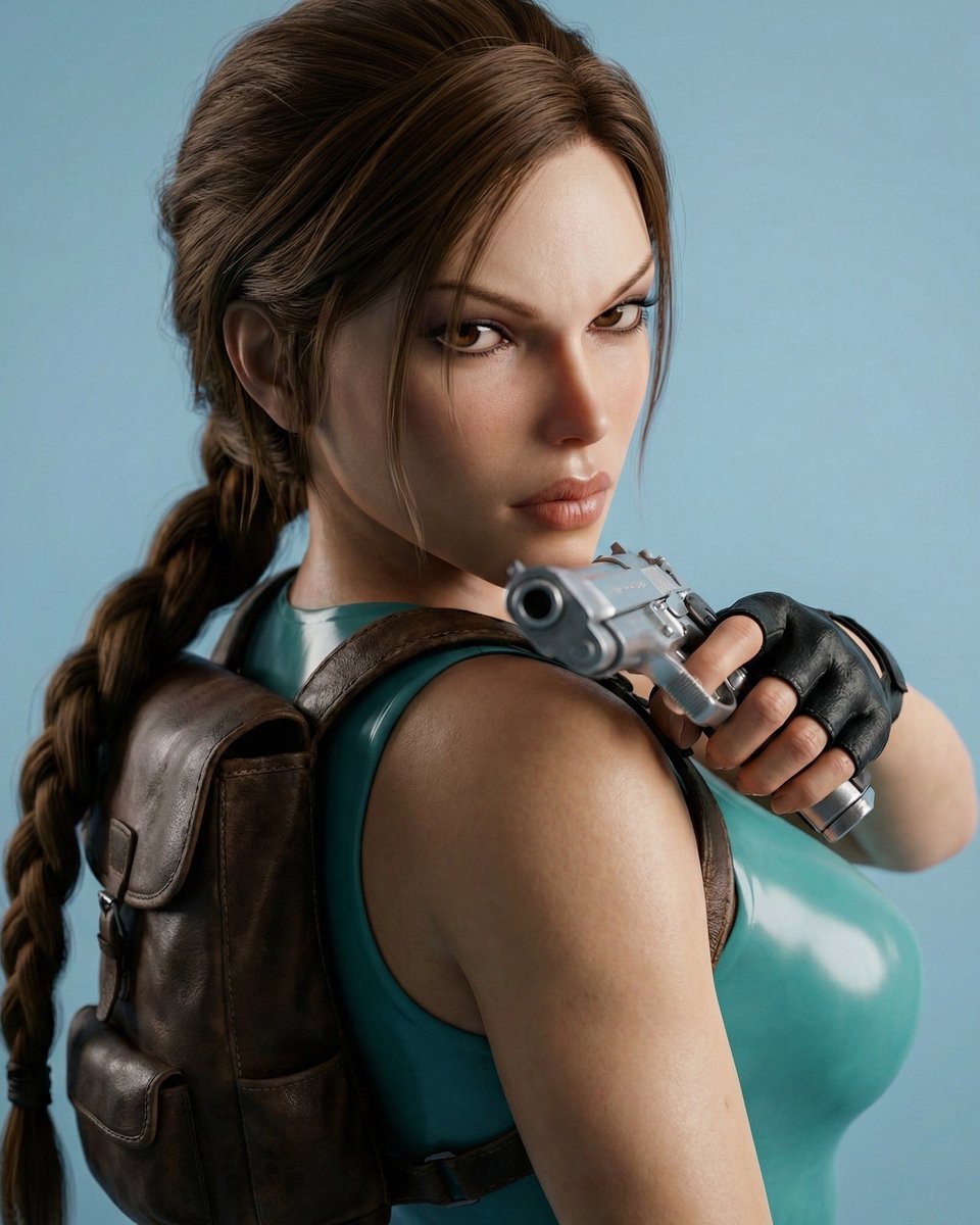 croftcrave's tweet image. Lara Croft looks lethal in new photoshoot.