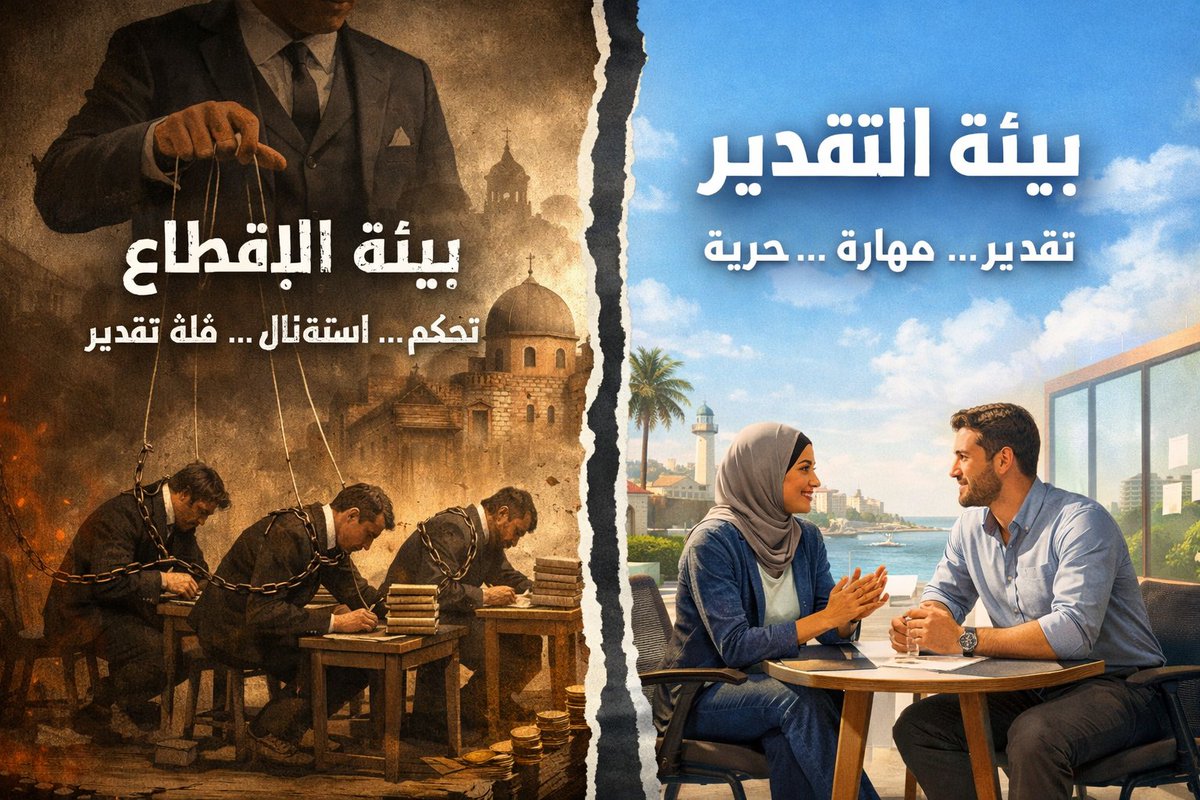 MhammadSljmen's tweet photo. مقابلة شغل حسّستني قدّيش الجغرافيا بتصنع عقلية...
مقابلة بأسئلة عميقة، إنسانية ومهنية، تركيزها على التفكير، القرار، والخبرة الحياتية… مش على الطاعة والسخرة والعبودية

الأولى بعدها بتشوف الإنسان أداة: أقل راتب، أقل تقدير، أكتر سيطرة
والتانية بتشوفو قيمة: مهارة، وعي، ومسؤولية... https://t.co/MoyLpN0gwb