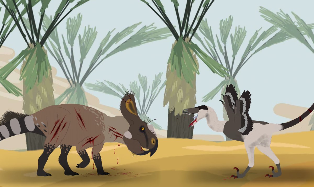 CTS_YTDC2's tweet photo. Old rivals
#paleoart #protoceratops #velociraptor https://t.co/1FNN3lnIr2