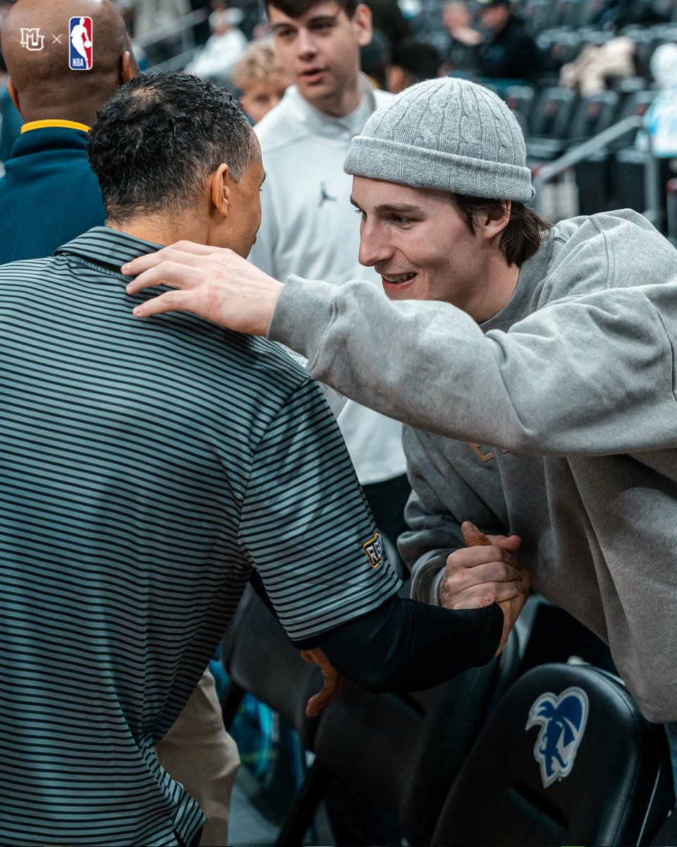 MarquetteMBB's tweet image. Built on relationships! Great to have TK in the building for today's game. 

#MUBB | #WeAreMarquette
