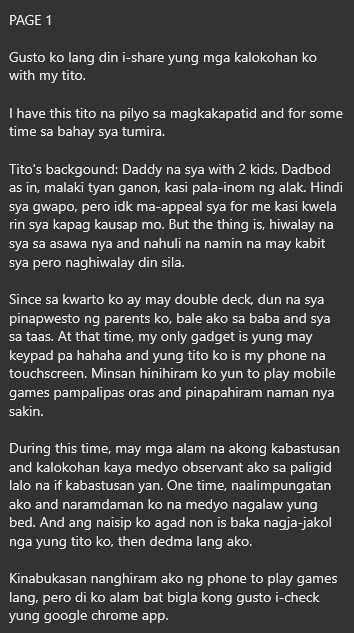 AlterOfan83223's tweet photo. Bukod sa malaking tyan ay malaki din ang TT ng Tito nya kaya di na sya nakapagpigil

Page 1
Sender: Pamangkin sa Double Deck

#ConfessionOfanAlter803
#Incest https://t.co/Yy9vUSIoVP
