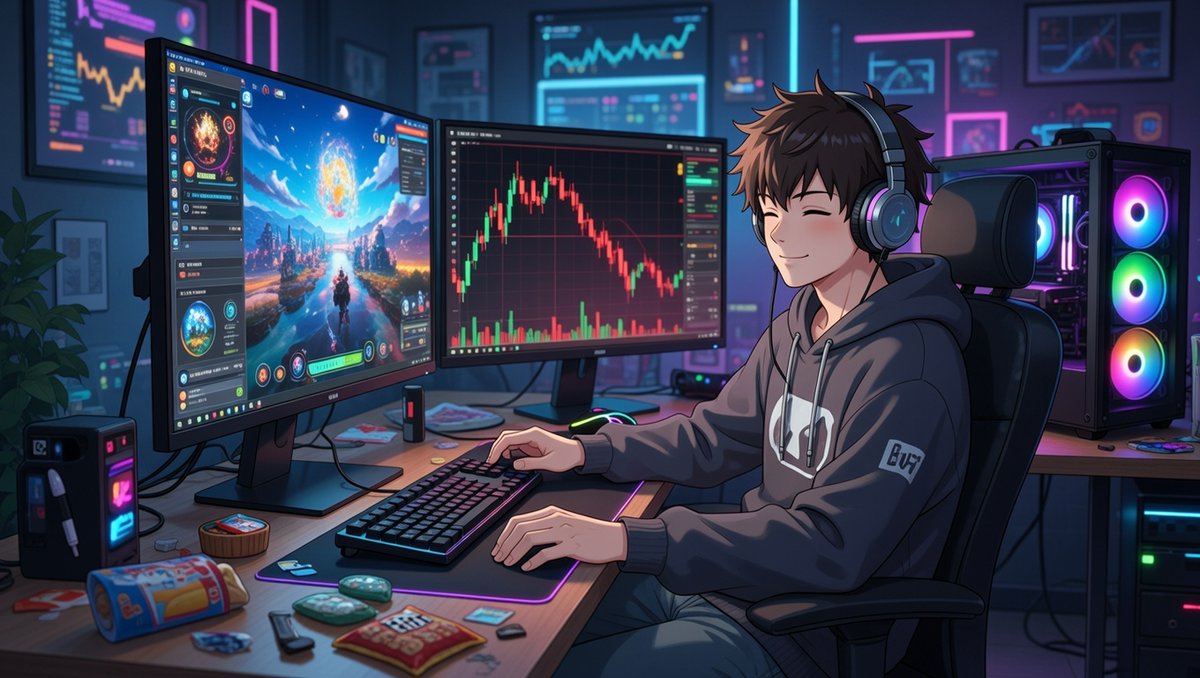 Gam3Colony's tweet image. Gamers don't get liquidated. 

We just keep grinding.