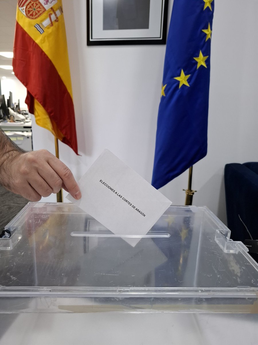 ¡Se abrieron las urnas para votar en las elecciones a las Cortes de #Aragón2026! Recuerda que puedes votar   en el Consulado el 31 de enero, 1 y 2 de febrero de 9 a 13 horas y 3, 4 y 5 de febrero de 8.30 a 16.30.