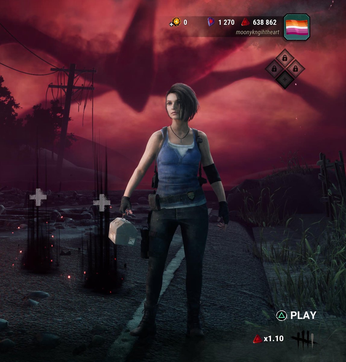 ashleybrwns's tweet image. just got the jill skin in dbd #newbie