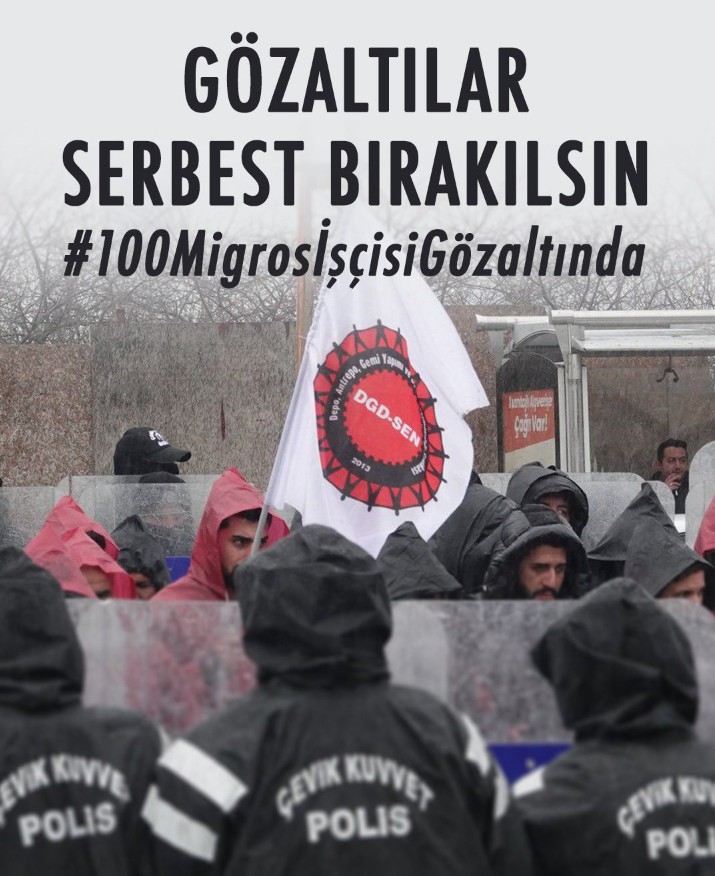 #100MigrosİşçisiGözaltında