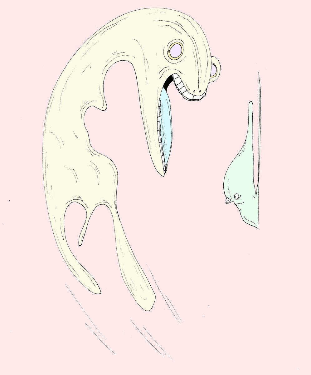 bMossmanProd's tweet image. bmossman.com #bradmossman #bmossman #art #drawing #micron #sakura #characters #characterdesign #inkonpaper #ink #monsters #creatures #swimming