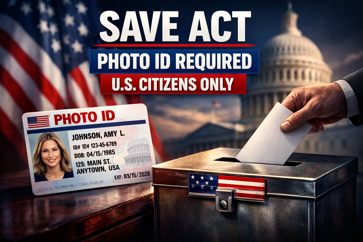 🚨 BREAKING: John Thune confirms the SAVE Act will require Photo ID + U.S. citizenship to vote.
Secure elections or chaos?
A. HUGE YES 🇺🇸
B. NO
👍 If you support it
🔁 REPOST — let’s make this EXPLODE on 𝕏