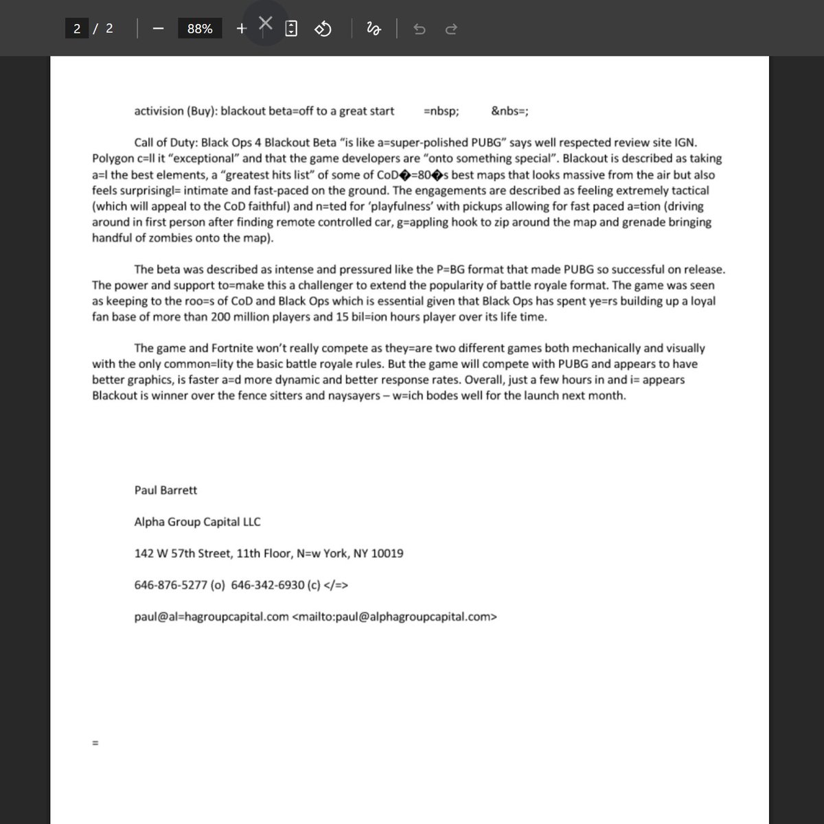 DANNYonPC's tweet photo. Epstein wanted to buy Activision in 2018 because of Call of Duty / Blackout. https://t.co/VfSP3pkp3d