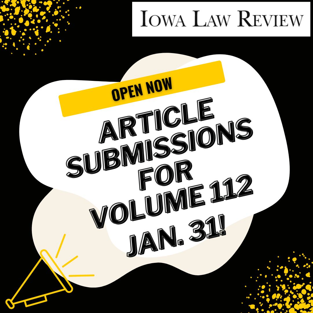 Iowa Law Review tweet media