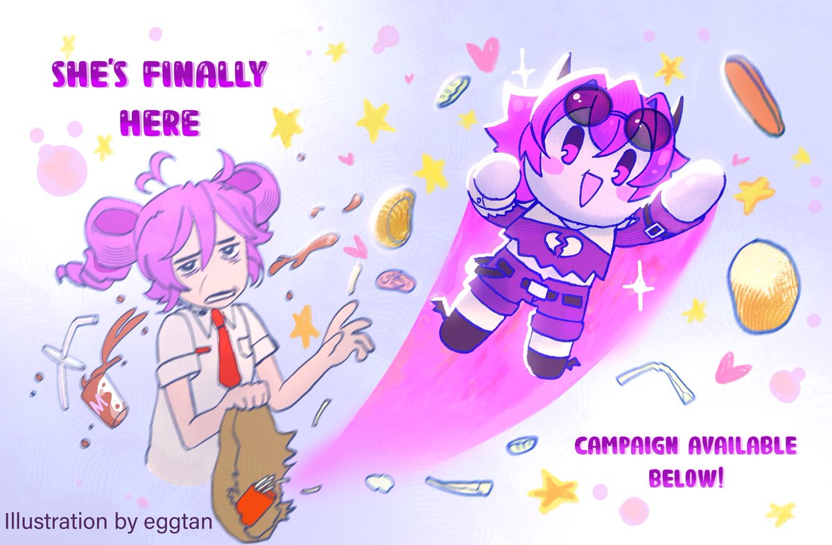 MONOCHROMENACE PLUSHIE CAMPAIGN LIVE NOW!! We need 200 pledges and she'll be real!!