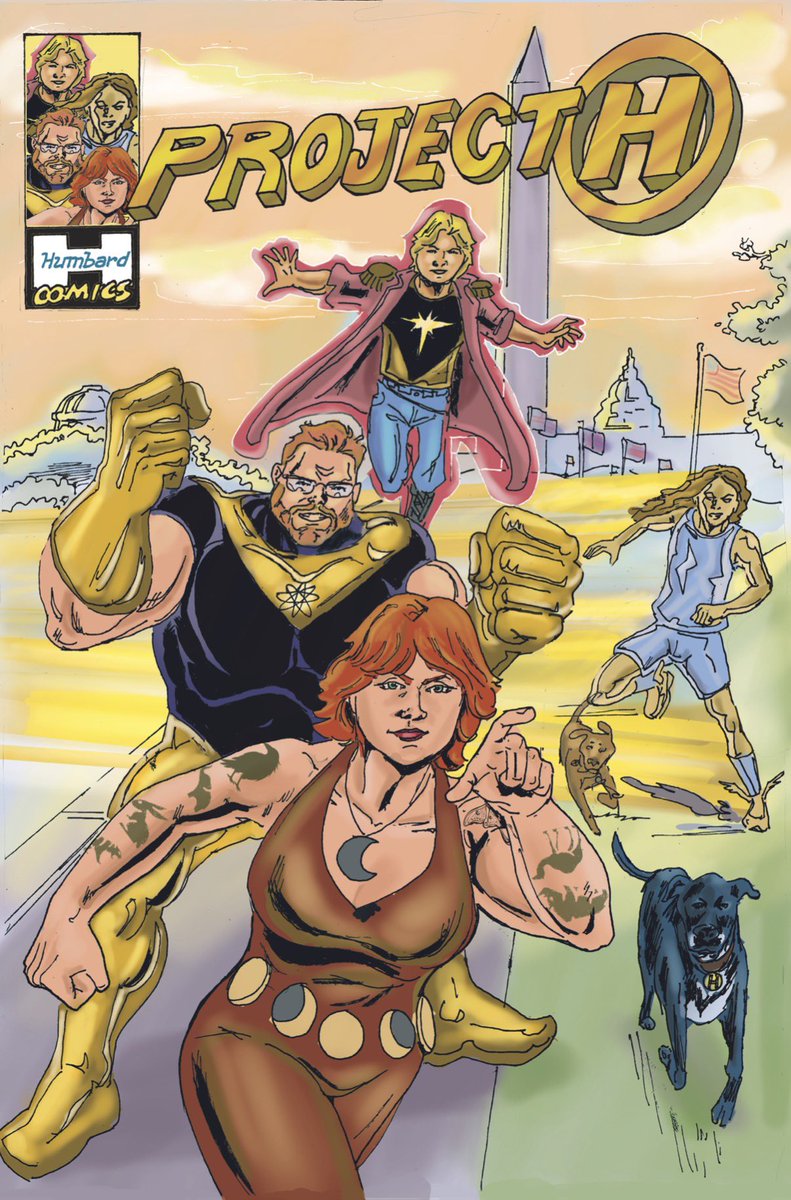 YubCast's tweet photo. For Christmas this year, I hired a freelance comic artist who works with Marvel. I wrote backstories for every member of my family and gave them superpowers. The artist and I worked together on concept art and these are the final products. https://t.co/MwUNqZhNBu