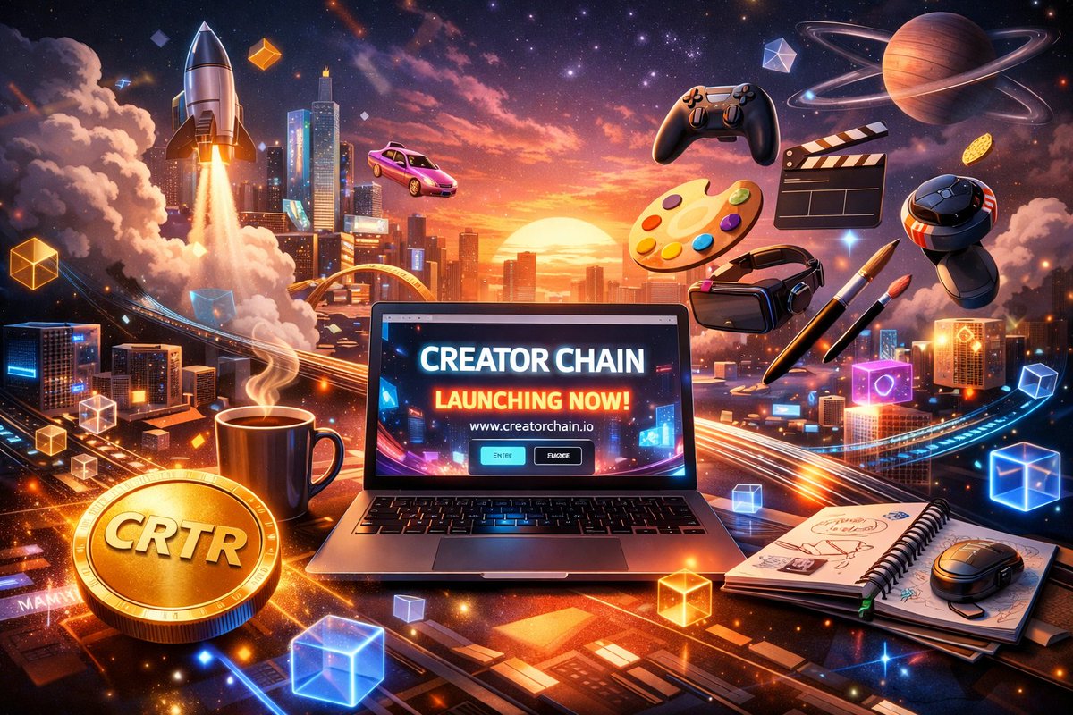 MR_OneClick's tweet photo. It kinda hit me out of nowhere today - that small, electric feeling you get right before something big drops.
You know the one. Coffee in hand, half-scrolling, half-daydreaming… and then boom 
Creator Chain.

And yeah, I’m actually excited. Like, annoyingly excited.

Not because of flashy buzzwords or a mountain of “next-gen” promises, but because this feels… different. Creator Chain isn’t trying to turn creators into spreadsheets. 
It’s giving them a real home. 
A place where art, stories, games, communities, weird late-night ideas, and passion projects can live, grow, and actually earn - without asking permission.

Creators owning their lane 
Finally.

What gets me most? 
It doesn’t feel gatekeepy
You don’t need to be some hardcore crypto wizard or know twelve acronyms before breakfast 
If you make things
If you share things 
If you build culture in any form… you’re already in.

That’s powerful.

And with the Creator website going live + the token launch around the corner, it feels like standing at the edge of a new playground before anyone’s scuffed the swings yet. 
Fresh. 
Open. 
Full of possibility. 
(Okay, maybe I’m romanticizing a bit. But still.)

Shoutout to @oncreator_ for pushing this forward. 
Big respect.

I’ve got a good feeling about this one. 
The quiet, stubborn kind that usually means something real is being built.