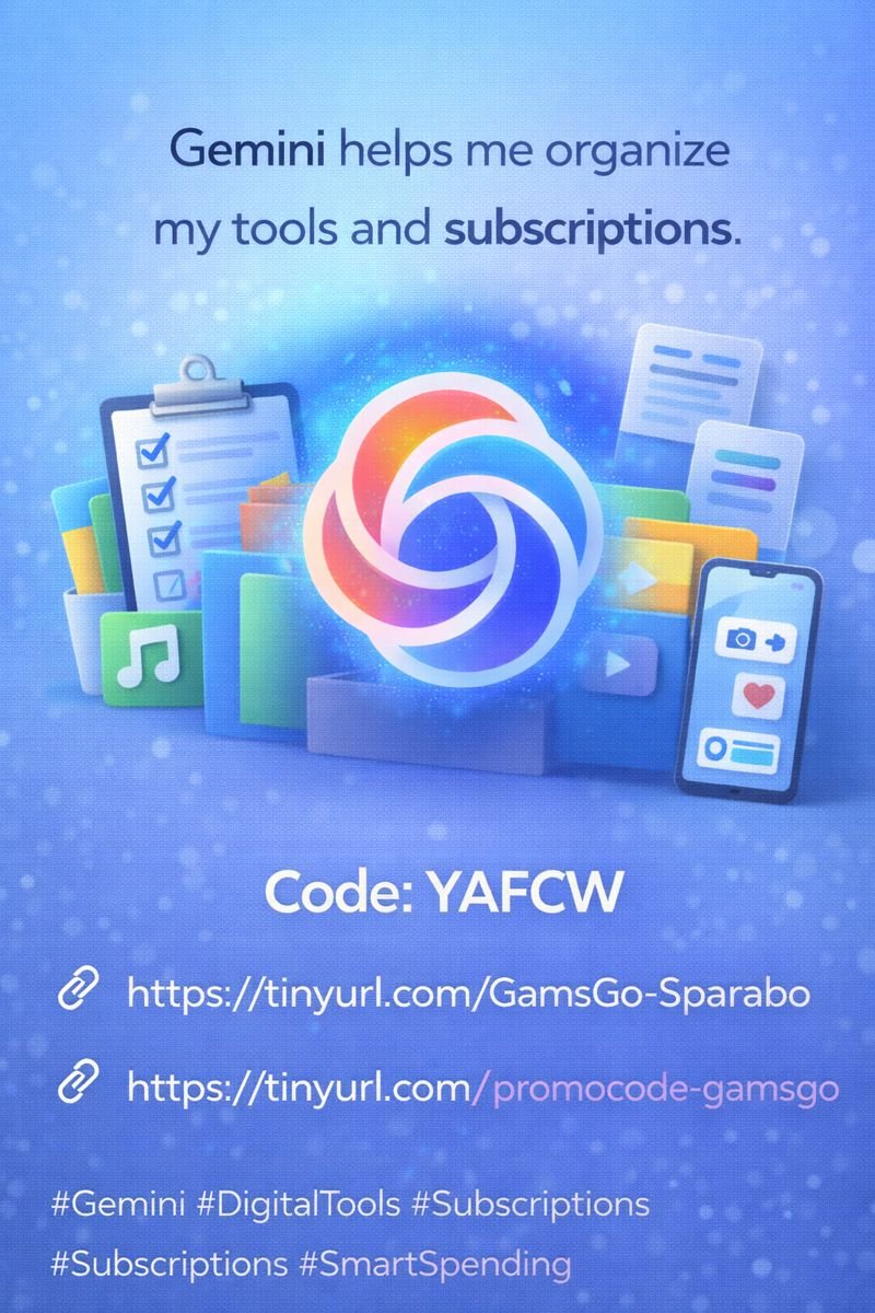 SvenTools's tweet photo. Using digital tools efficiently matters.
I keep my subscriptions organized.

Promo Code: YAFCW

🔗 https://t.co/ChrRFEI6d8
🔗 https://t.co/BQb3lBlLdv

#Gemini #DigitalTools #Subscriptions #Productivity #SmartSetup https://t.co/ihsvvo5dk4