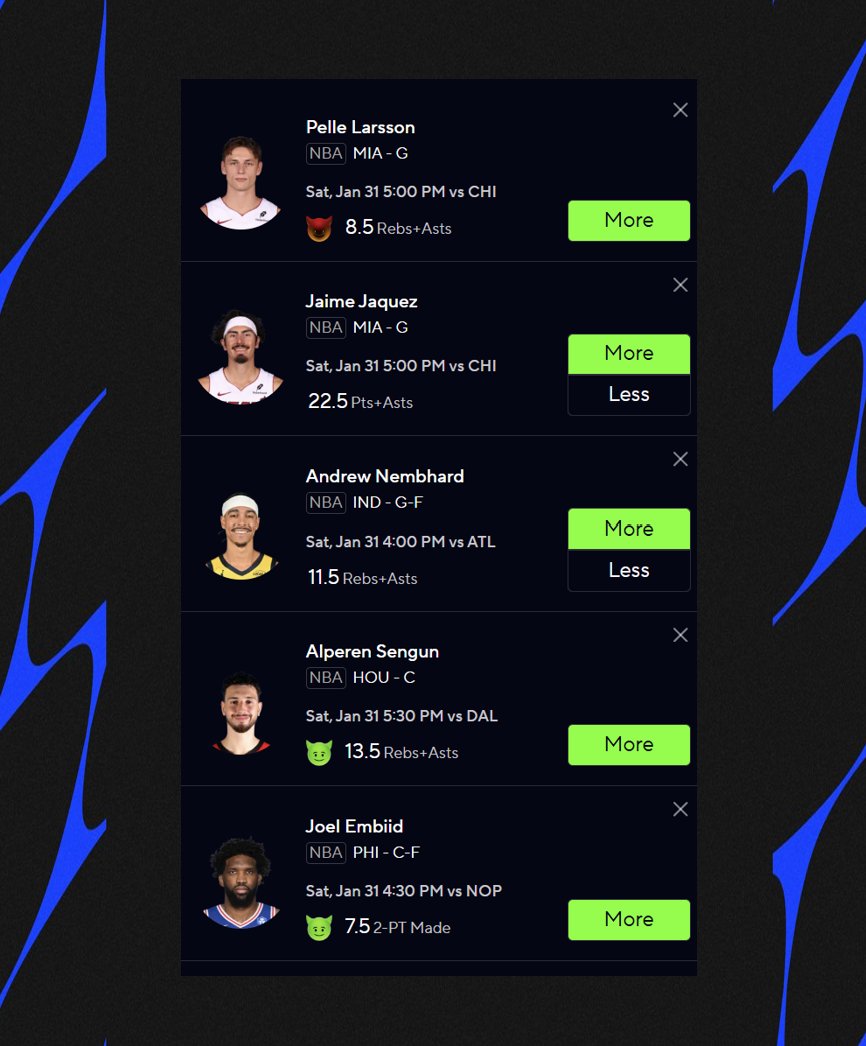 DFFsports's tweet image. NBA 14.5X Power 🏀😈

5 games only, keeping it lighter today! 🚀

💚 $50 to someone who likes if it cashes!