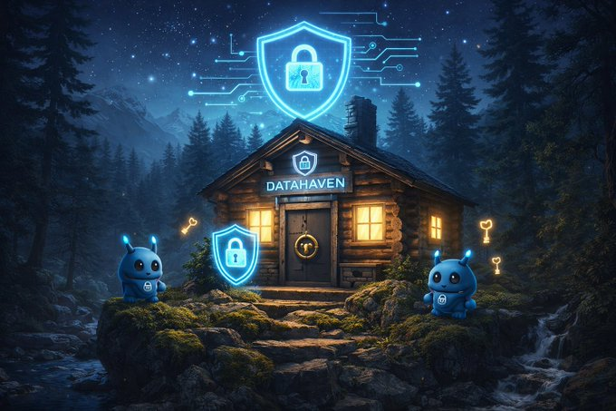 RegEdison1's tweet photo. I designed my digital shelter as a secure, cozy cabin — a place where data feels safe, private, and fully under my control. It represents trust, verification, and calm in a noisy digital world. Uploaded to DataHaven testnet and ready. 🌲📷
@DataHaven_xyz https://t.co/JInddCpGPD