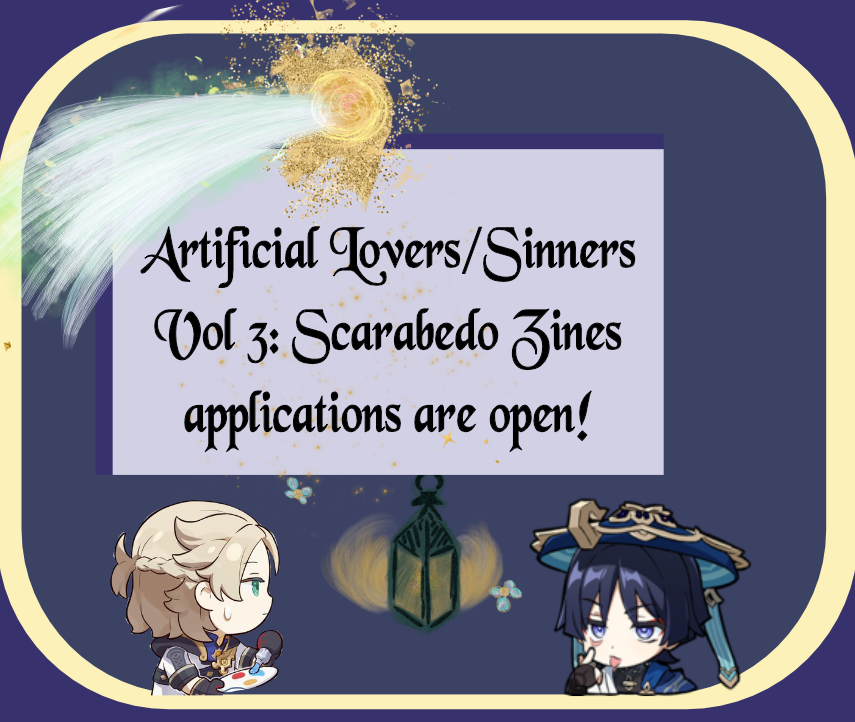 ☂️🌻 The Scarabedo Zines Applications are open!!! If you want to be a contributor to the sfw and/or nsfw zine, please fill out the link below!!! 
♥️ Fill out the form here: forms.gle/fuHvB3FapFTwxs…
