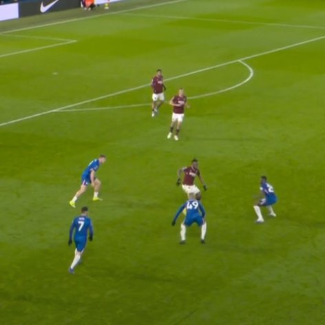 TouchlineX's tweet image. 📸 - Wan Bissaka was surrounded by 4 Chelsea players but COOKED ALL 4 OF THEM!